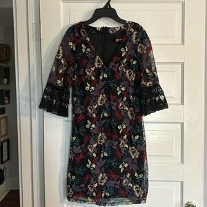 Alexia Admor Embroidered Floral Dress